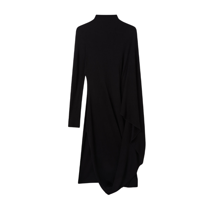 ROBE CAPE MIDI ASYMETRIQUE