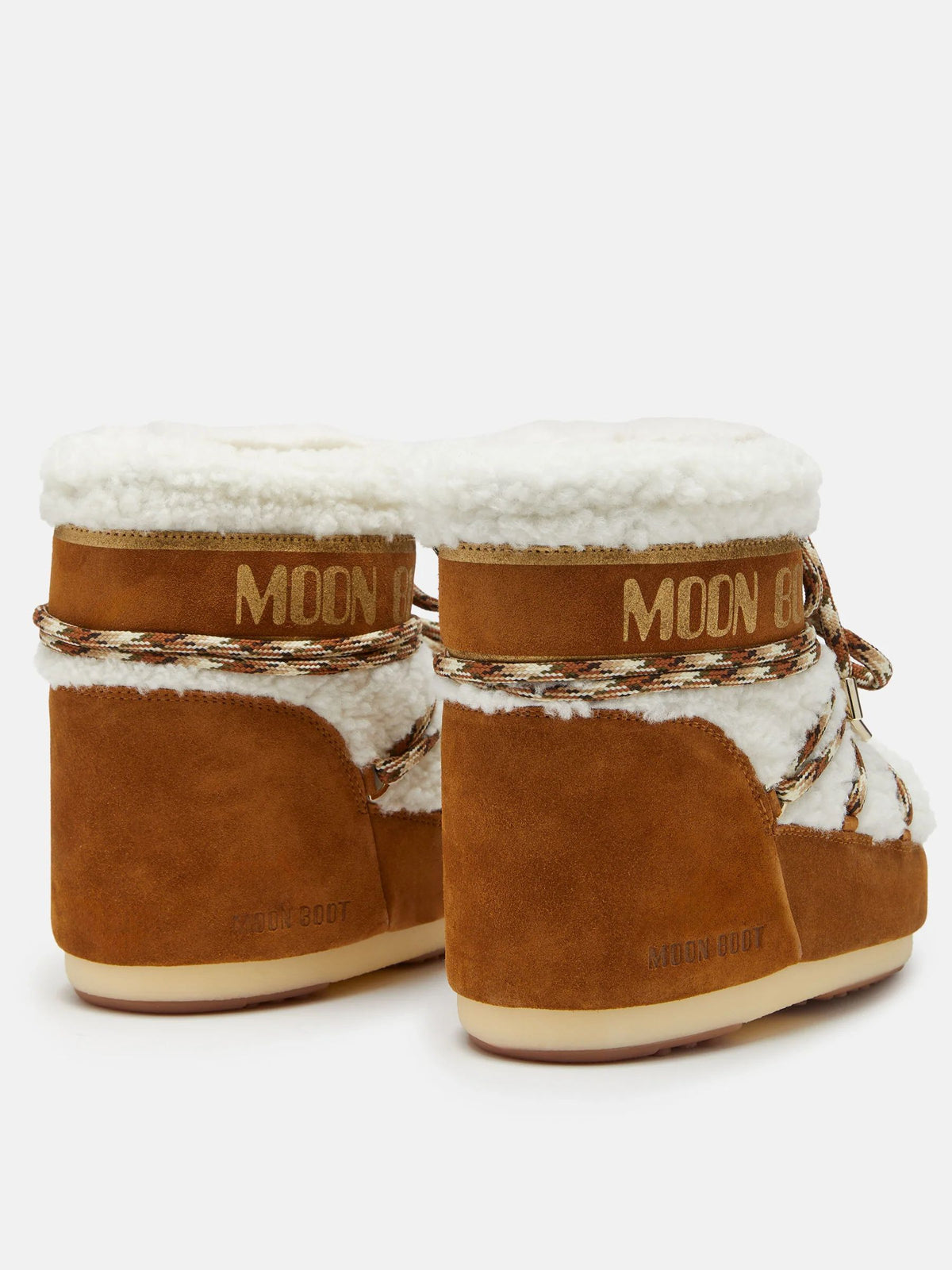 BOTTE ICON LOW EN PEAU DE MOUTON MARRON