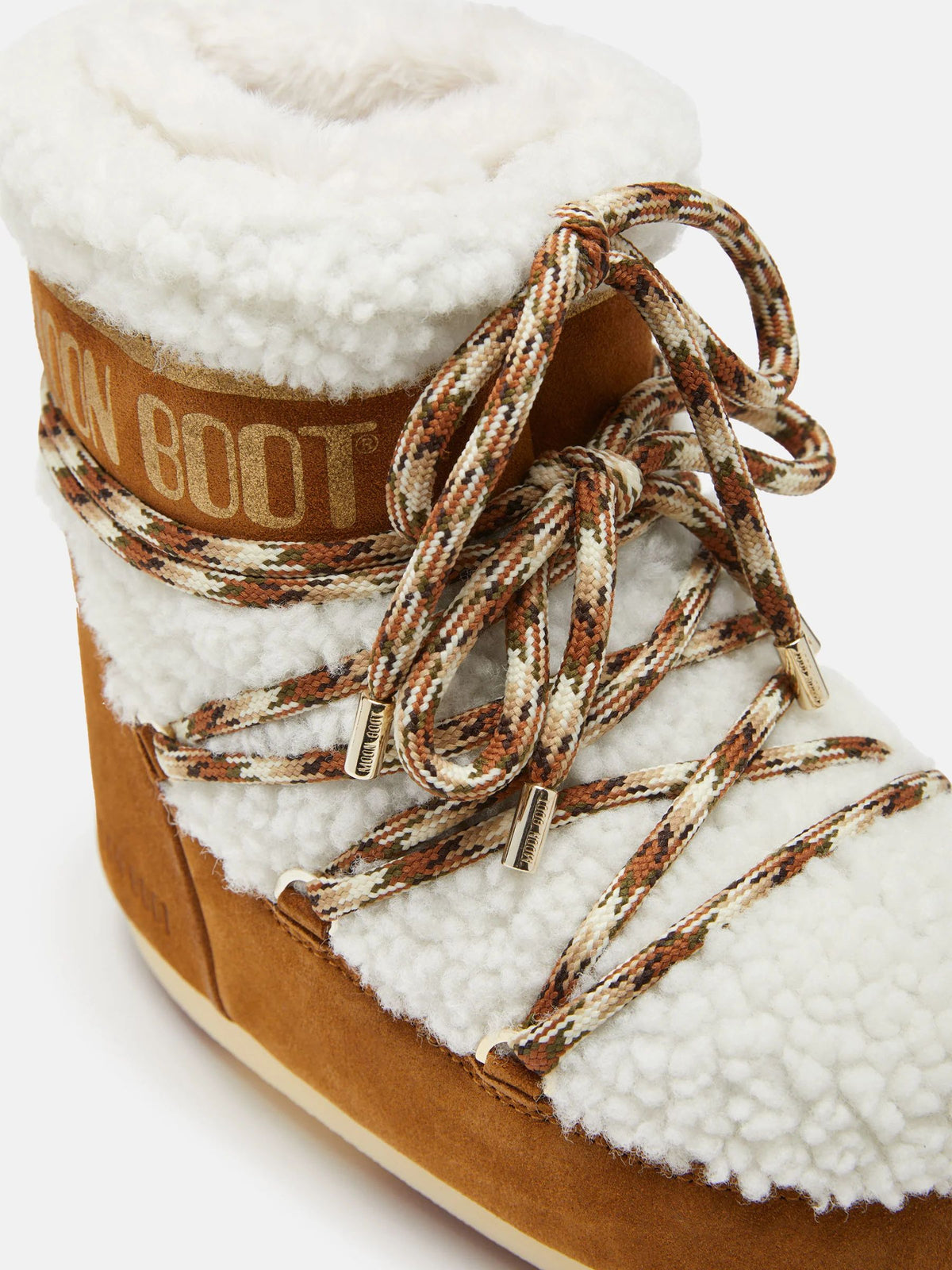 BOTTE ICON LOW EN PEAU DE MOUTON MARRON