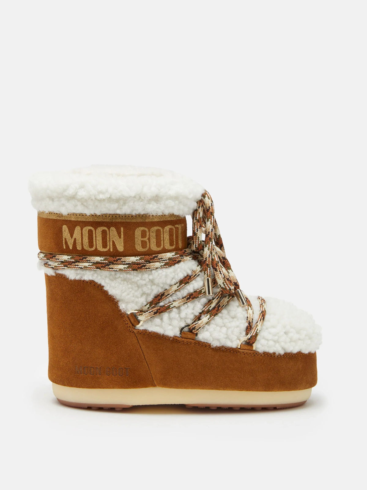 BOTTE ICON LOW EN PEAU DE MOUTON MARRON