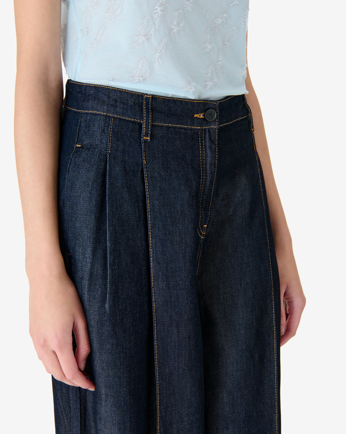 PANTALON LARGE EN DENIM