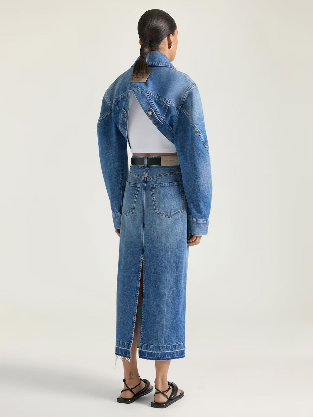 JUPE MIDI FENDUE