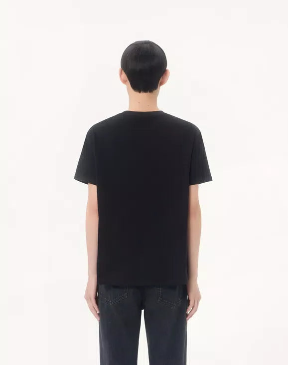 TSHIRT EN COTON AVEC BRODERIE VLOGO