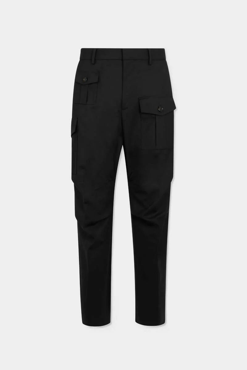 PANTALON CARGO EN LAINE STRETCH