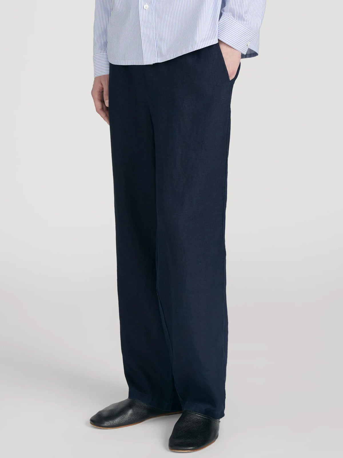 PANTALON EN LIN DRAWSTRING