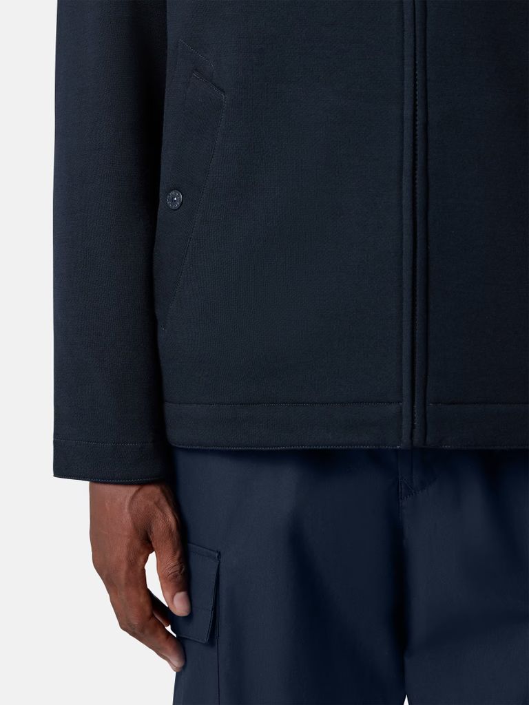 SWEAT SHIRT ZIPPÉ À COL COUPE CONFORT