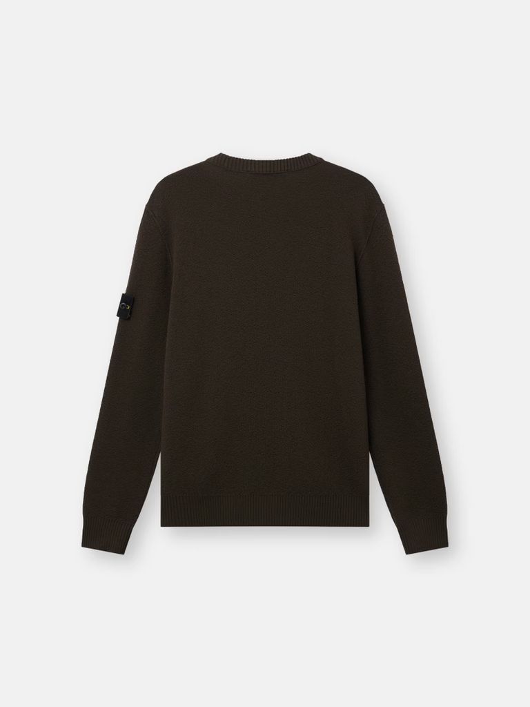 PULL RAS DU COU COUPE AMPLE AVEC FINITIONS CÔTELÉES