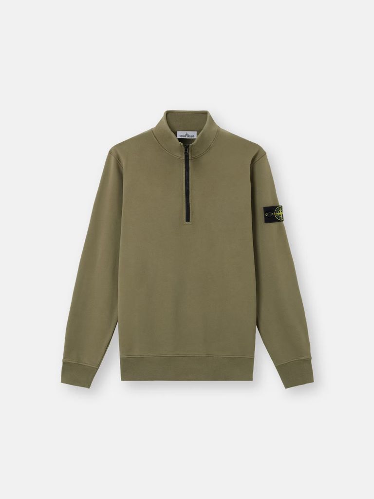 SWEAT SHIRT COUPE REGULAR À GLISSIÈRE COURTE