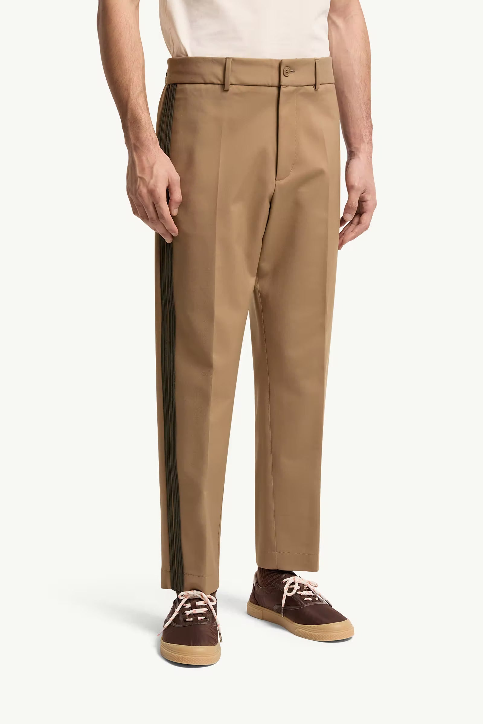 PANTALON EN COTON MELANGE