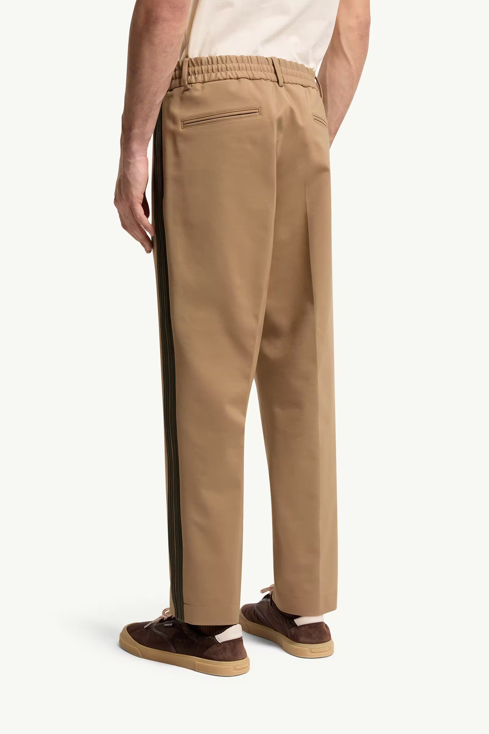 PANTALON EN COTON MELANGE