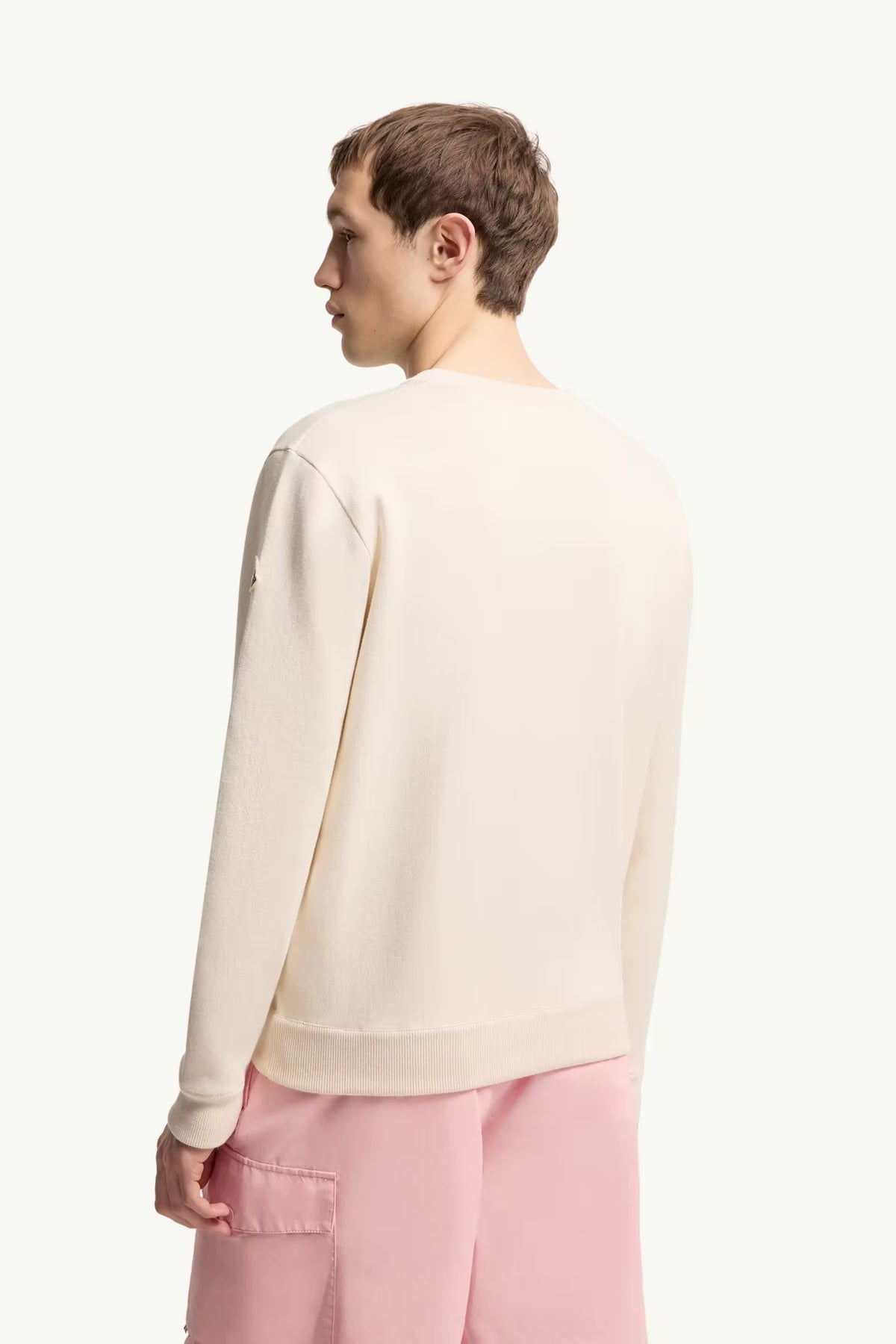 PULL EN COTON MÉLANGÉ À MONOGRAMME