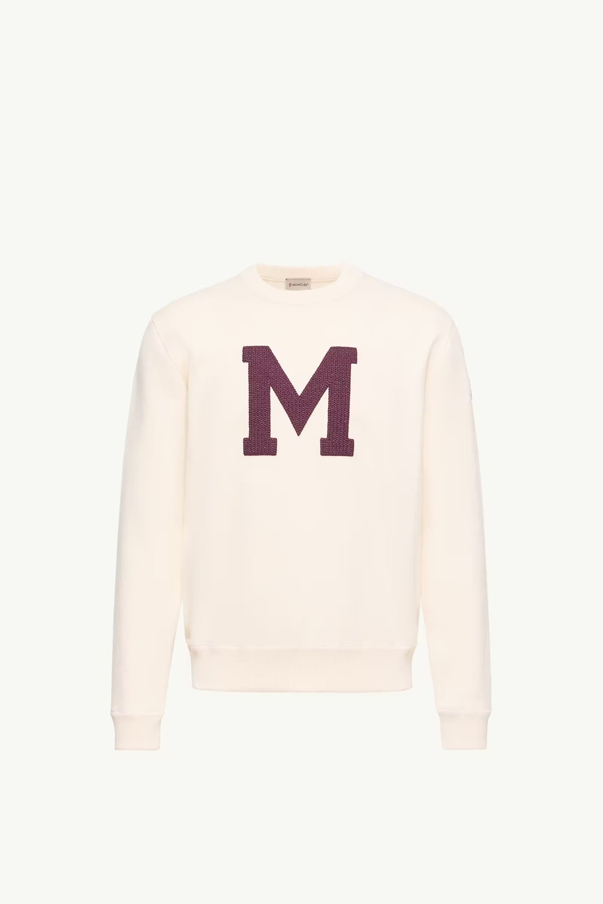 PULL EN COTON MÉLANGÉ À MONOGRAMME