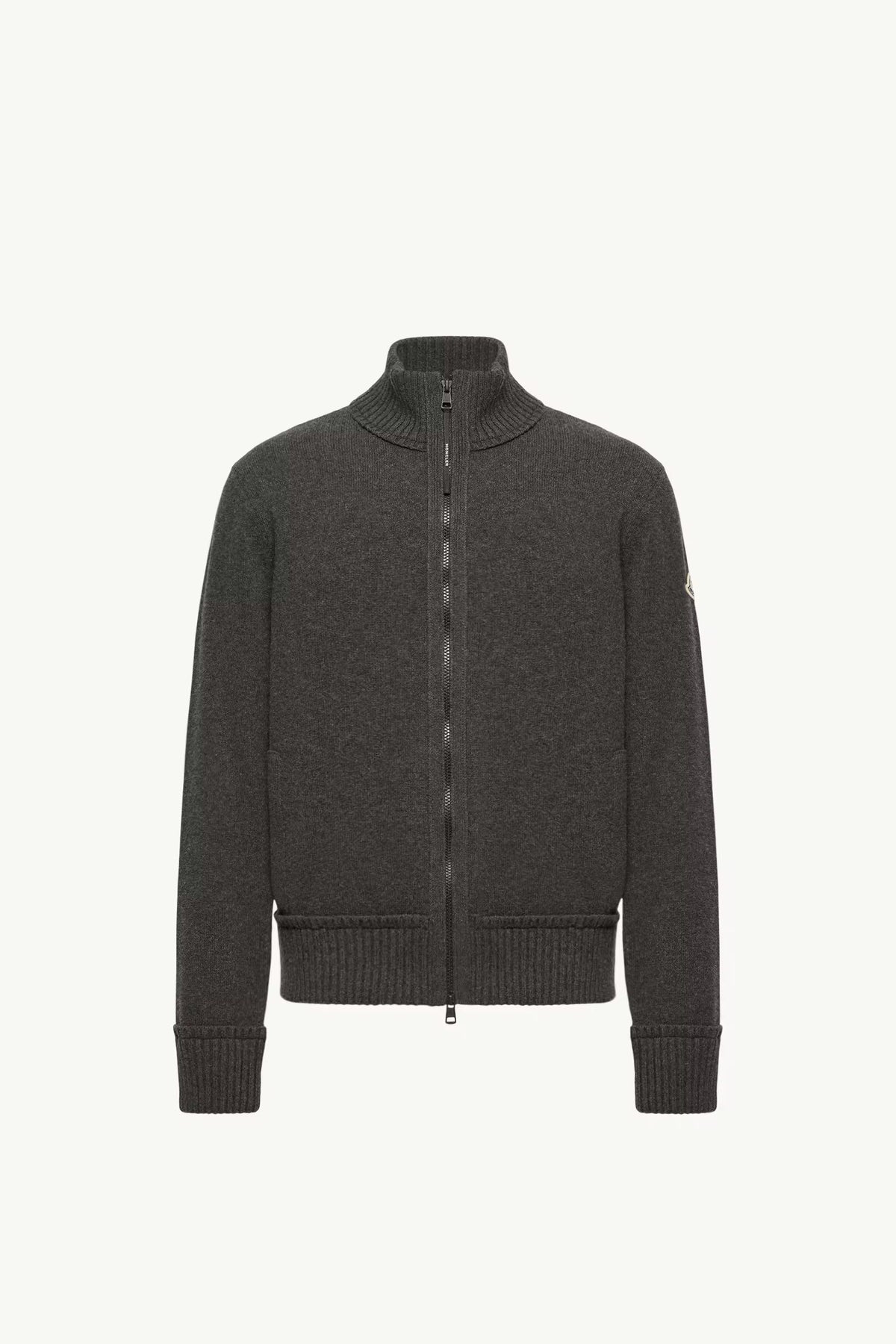 CARDIGAN ZIPPÉ EN LAINE ET CACHEMIRE