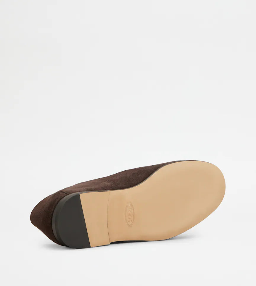 MOCASSIN SABOT EN CUIR VELOURS