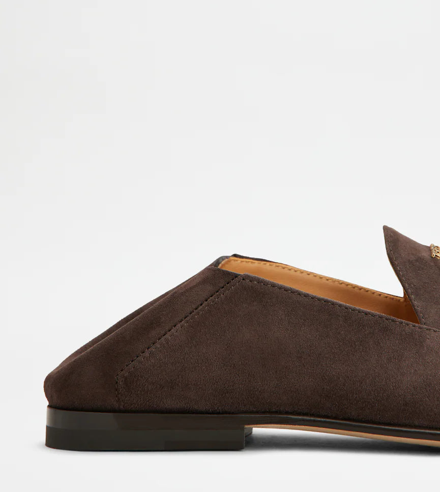 MOCASSIN SABOT EN CUIR VELOURS