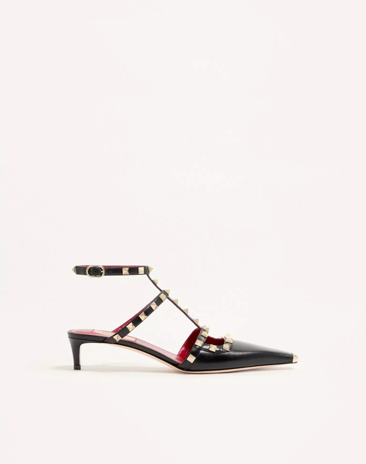 ESCARPIN ROCKSTUD EN CUIR DE CHEVREAU