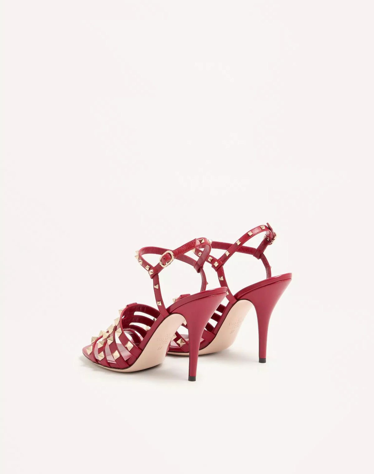 SANDALE ROCKSTUD EN CUIR DE CHEVREAU