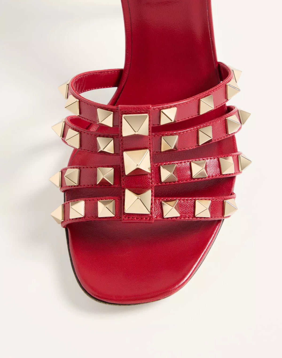 SANDALE ROCKSTUD EN CUIR DE CHEVREAU
