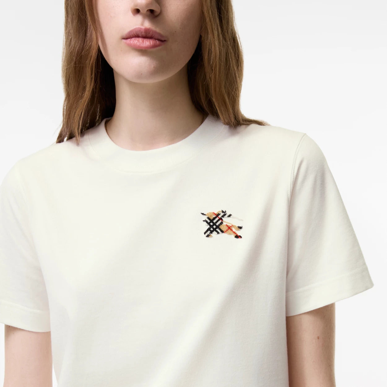 T-SHIRT EN COTON KNIGHT CHECK