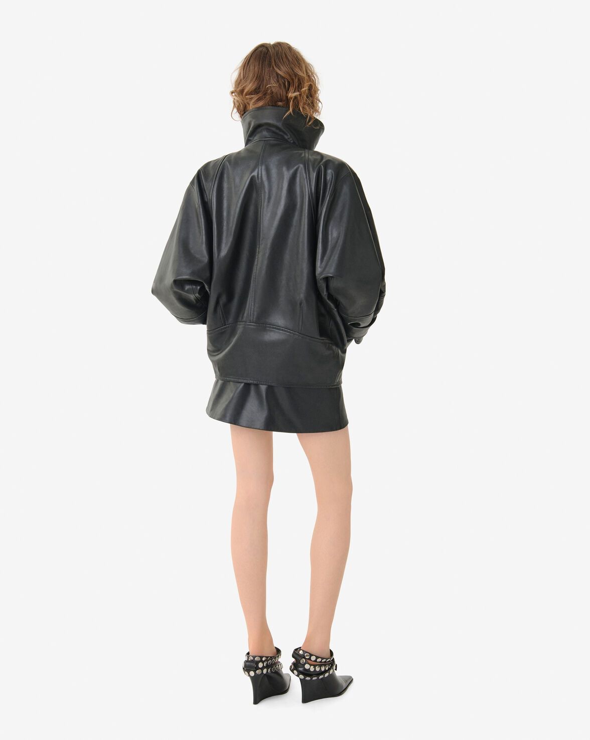TRENCH COURT EN CUIR