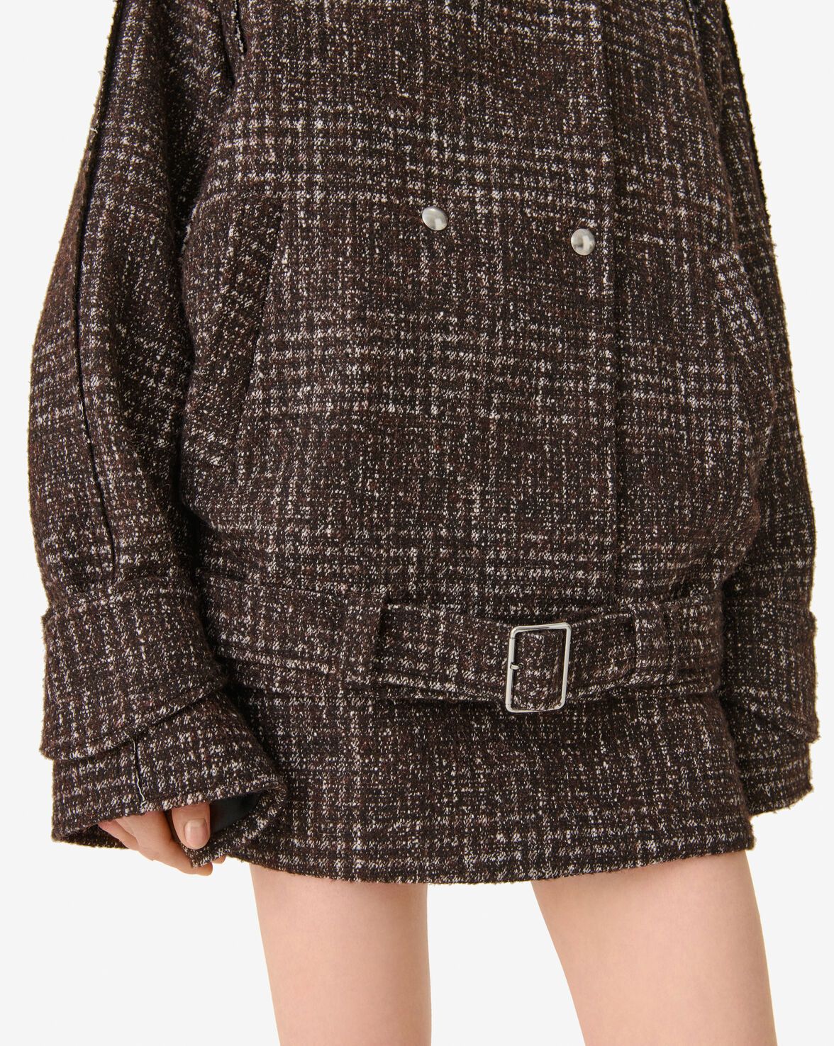TRENCH COURT EN TWEED EN LAINE