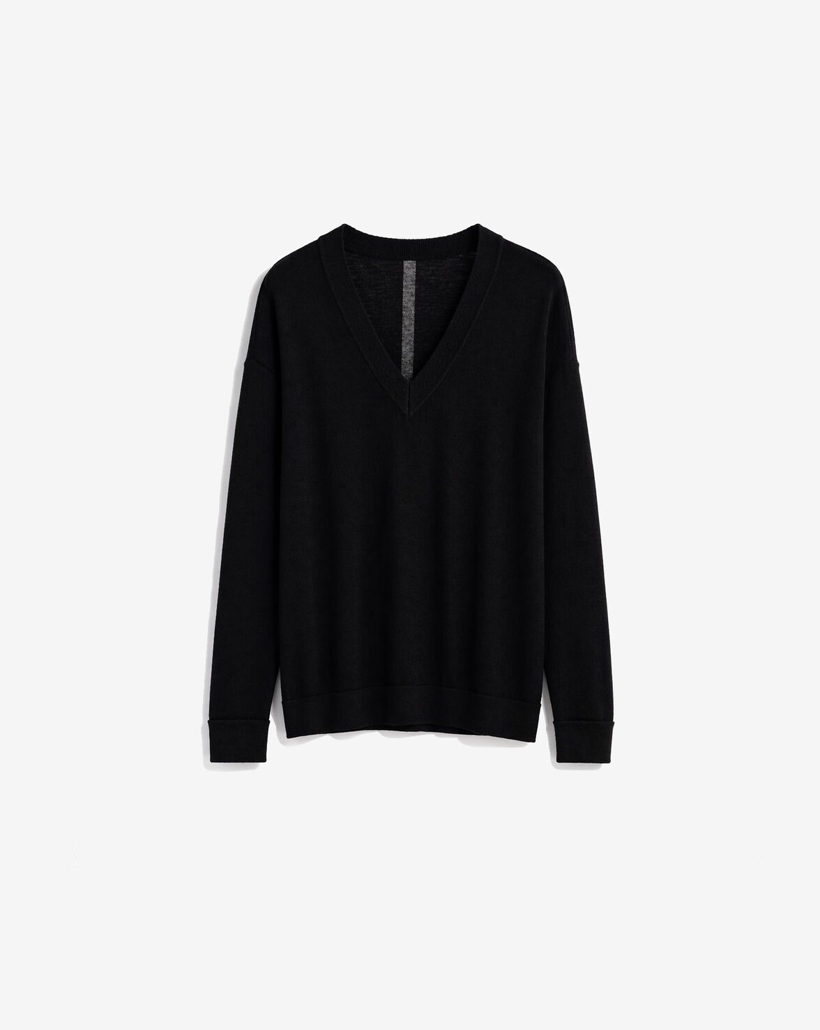 PULL EN MAILLE COL V EN LAINE