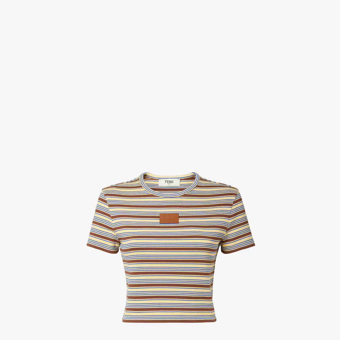 TOP EN COTON À RAYURES MULTICOLORES