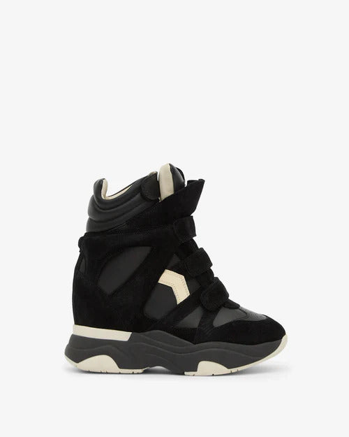 BASKET MONTANTES COMPENSEES BALSKEE EN CUIR