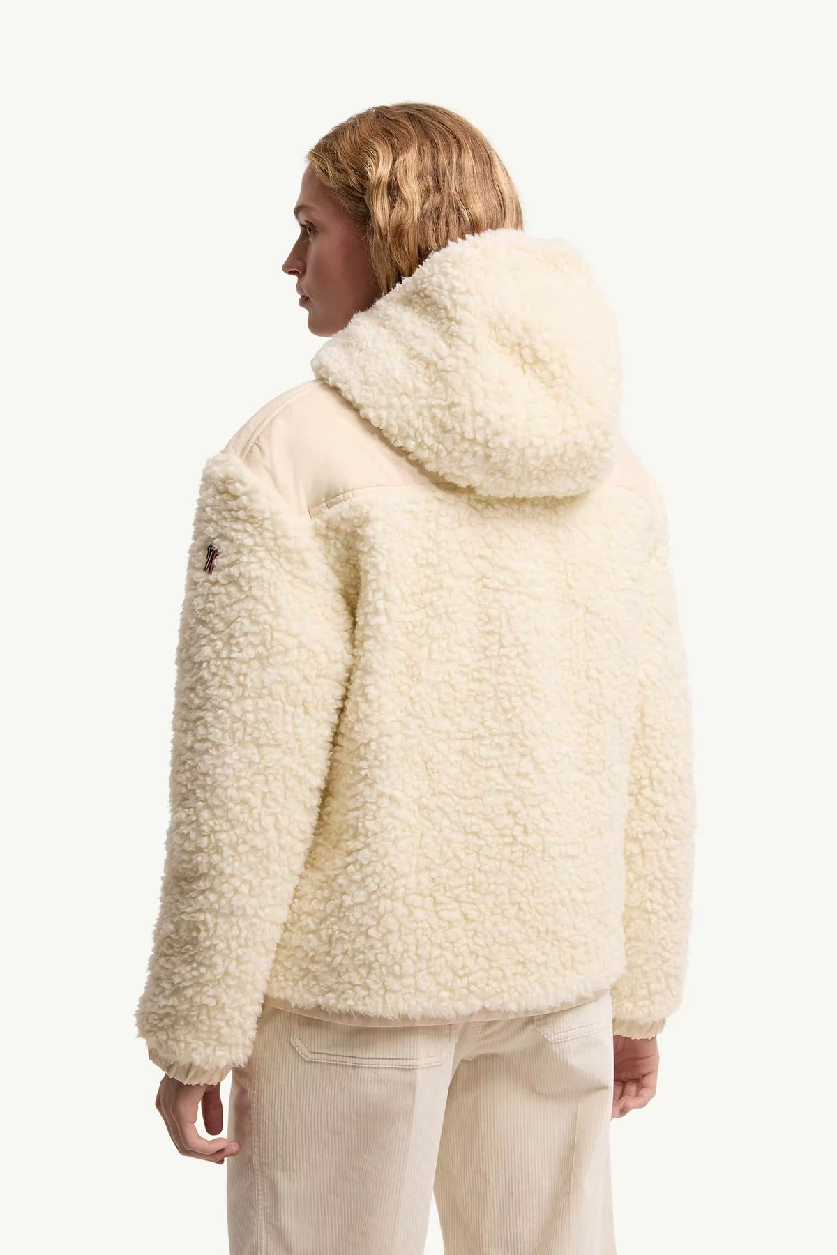 SWEAT À CAPUCHE ZIPPÉ EN TEDDY MATELASSÉ RÉVERSIBLE