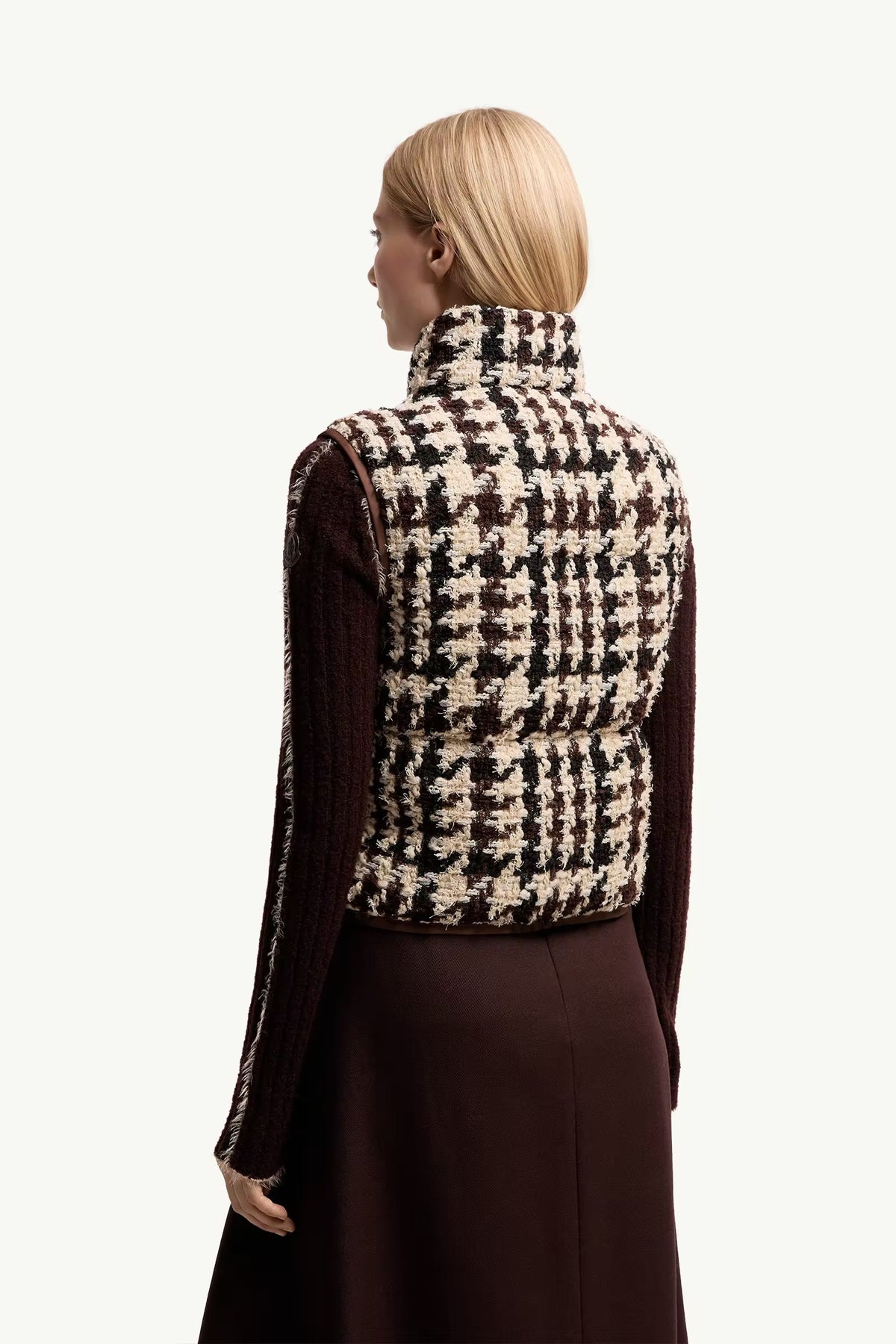DOUDOUNE SANS MANCHES EN TWEED EMOTIONNALITE