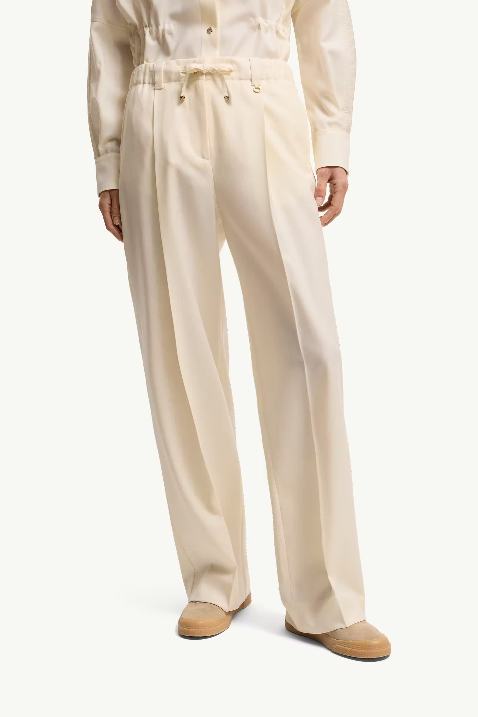 PANTALON EN GABARDINE DE LAINE