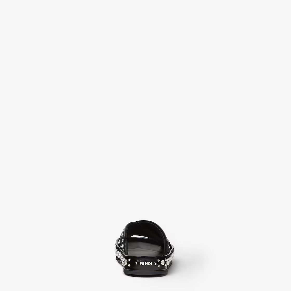 MULE DOUBLE EN CUIR NOIR