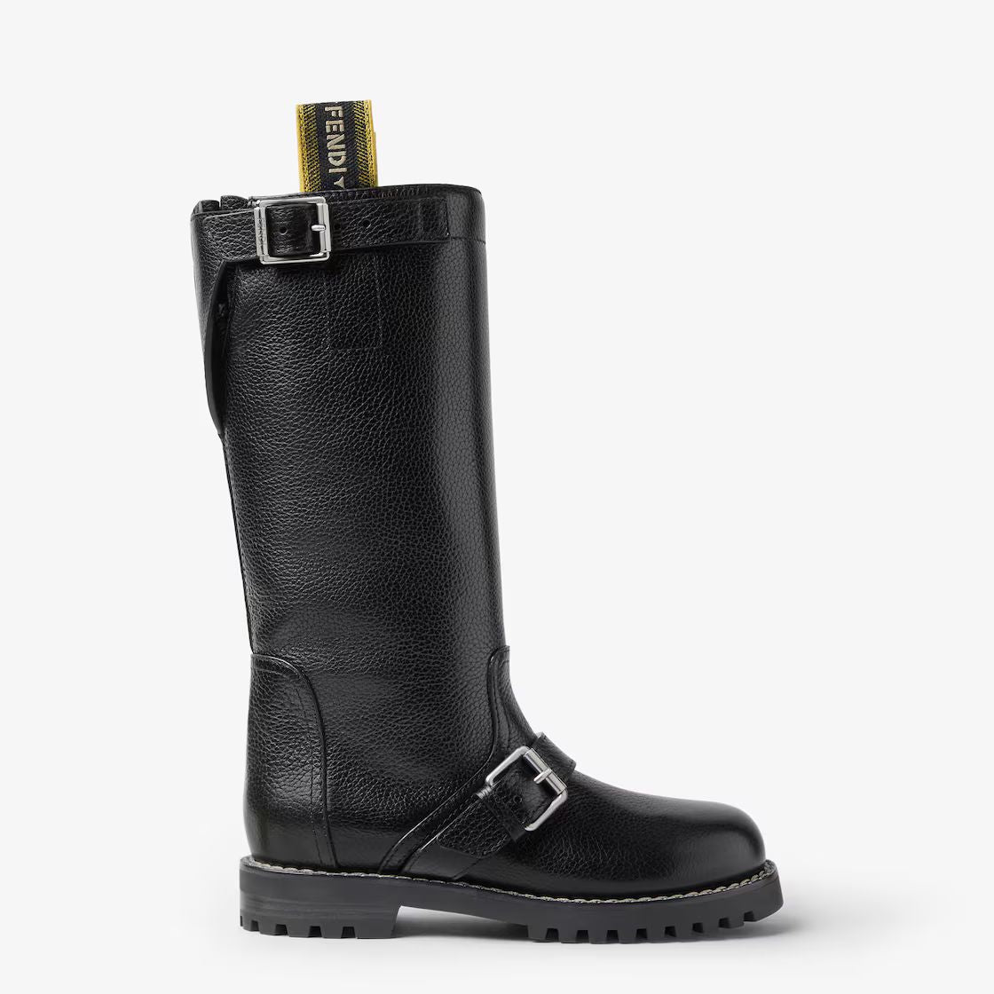 BOTTE COMMANDO EN CUIR NOIR