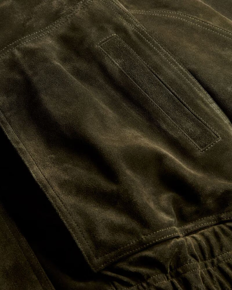 BOMBER EN CROÛTE DE CUIR VINTAGE