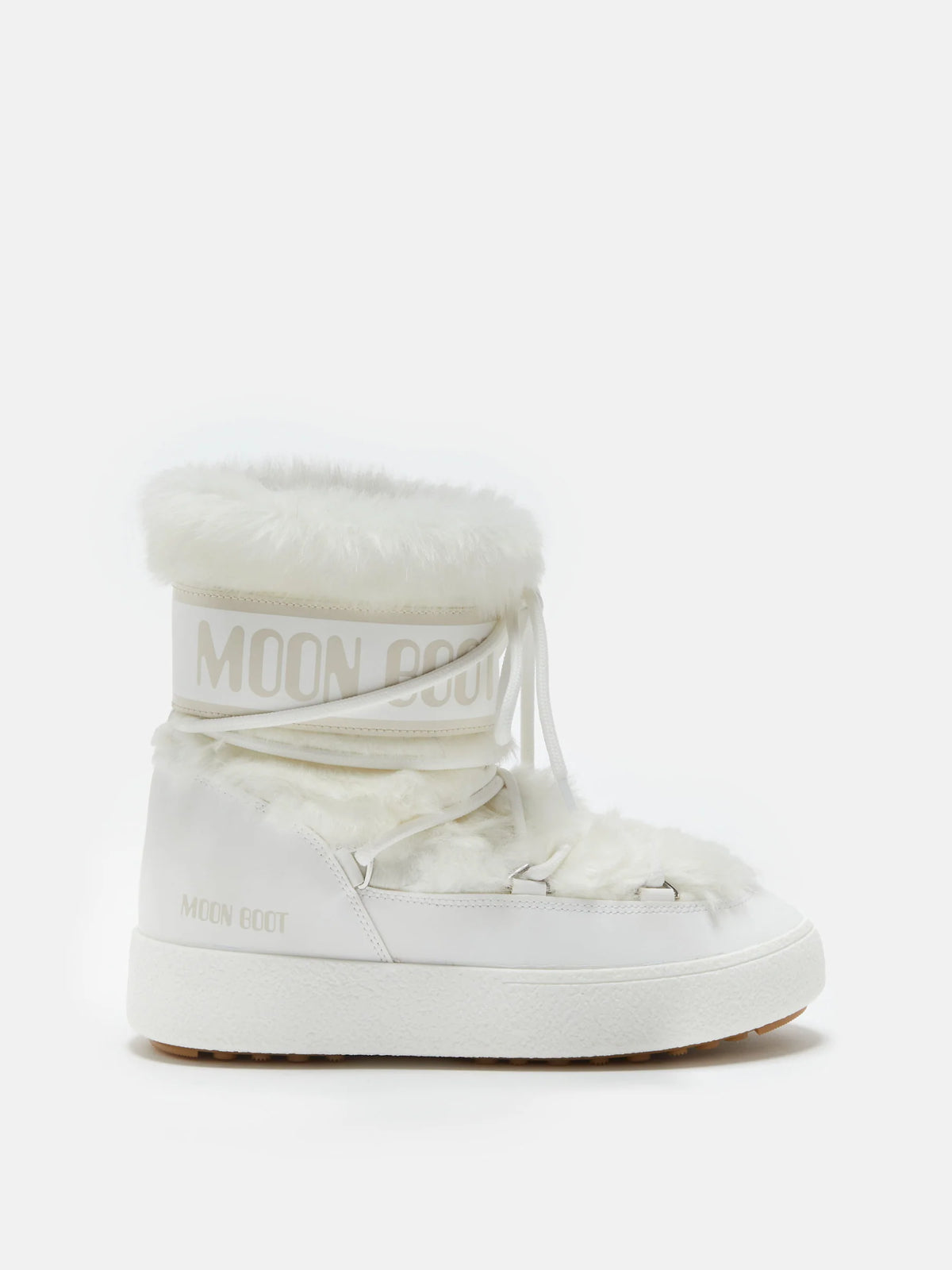 BOTTES LTRACK LOW EN FAUSSE FOURRURE BLANCHE