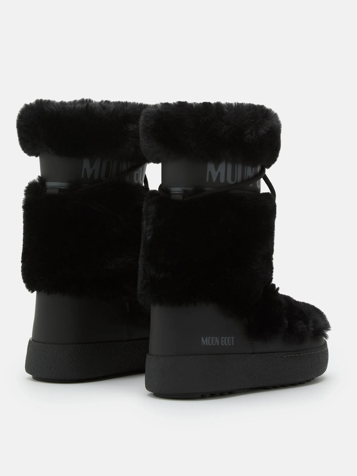 BOTTES HAUTES LTRACK EN FAUSSE FOURRURE NOIRE