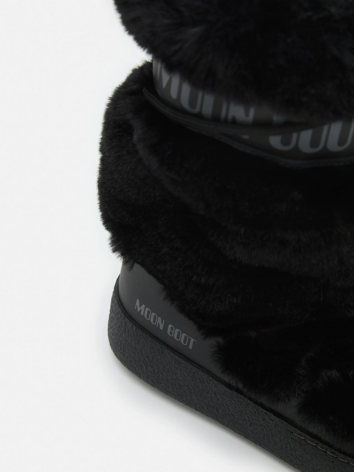 BOTTES HAUTES LTRACK EN FAUSSE FOURRURE NOIRE