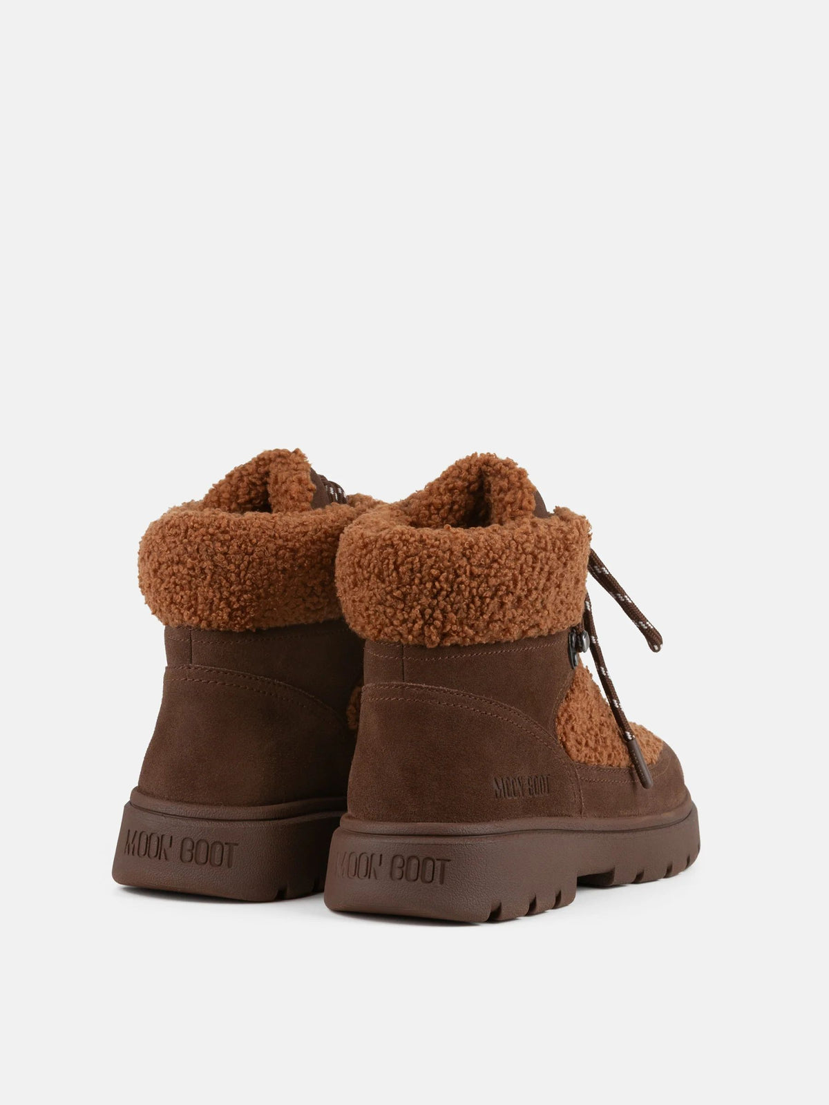 BOTTE COMBAT EN POLAIRE MARRON