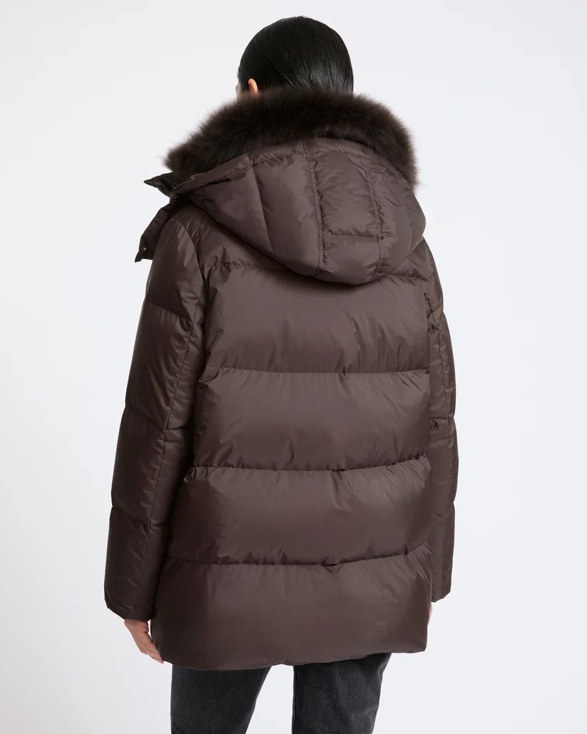 DOUDOUNE A-LINE TISSU TECHNIQUE IMPERMÉABLE
