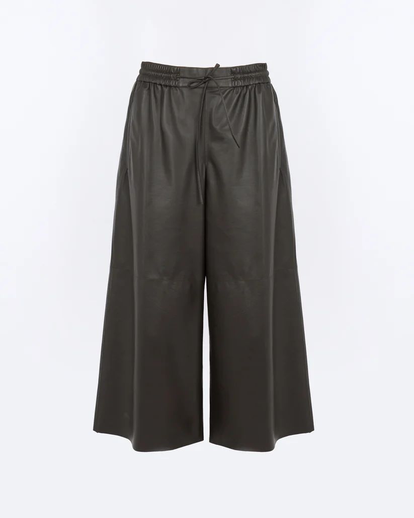 JUPE CULOTTE CUIR D'AGNEAU FIN