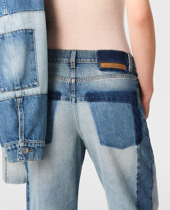 JEAN DROIT PATCHWORK