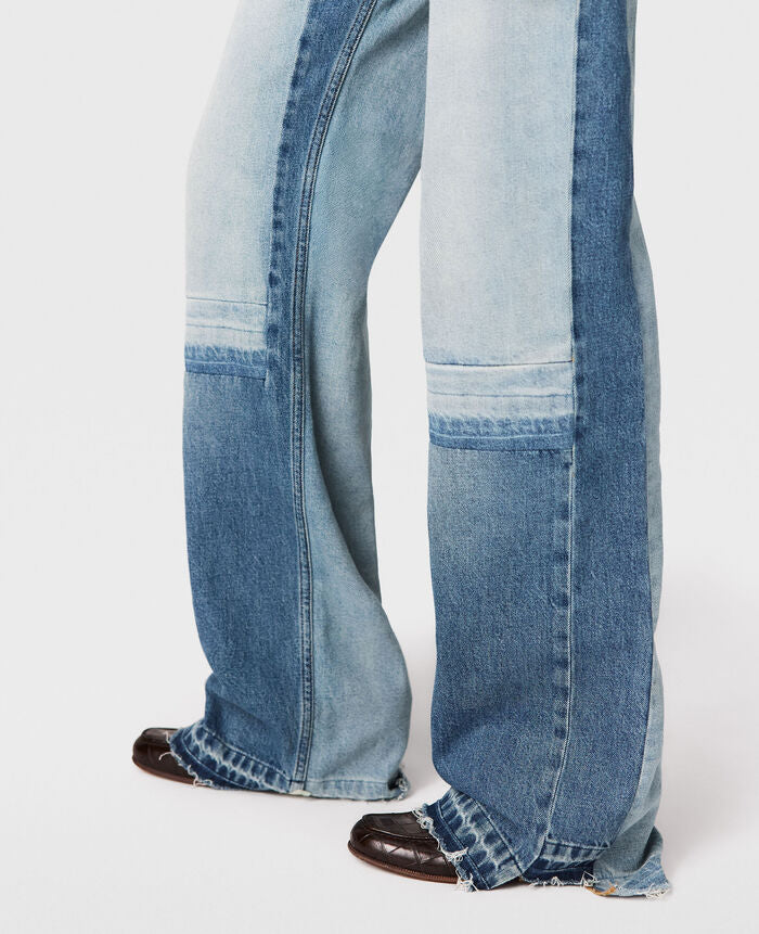 JEAN DROIT PATCHWORK