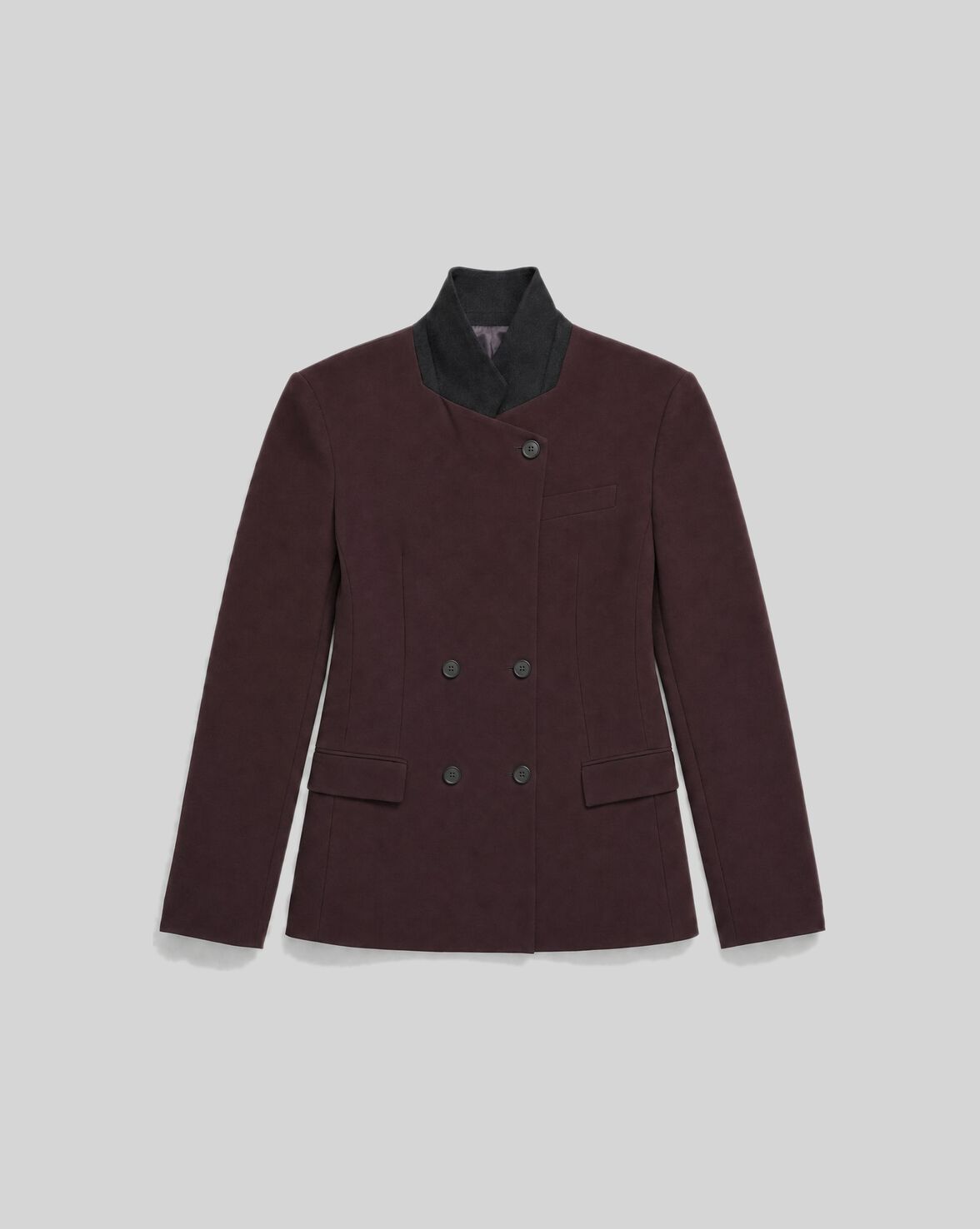 VESTE AJUSTÉE À COL OFFICIER