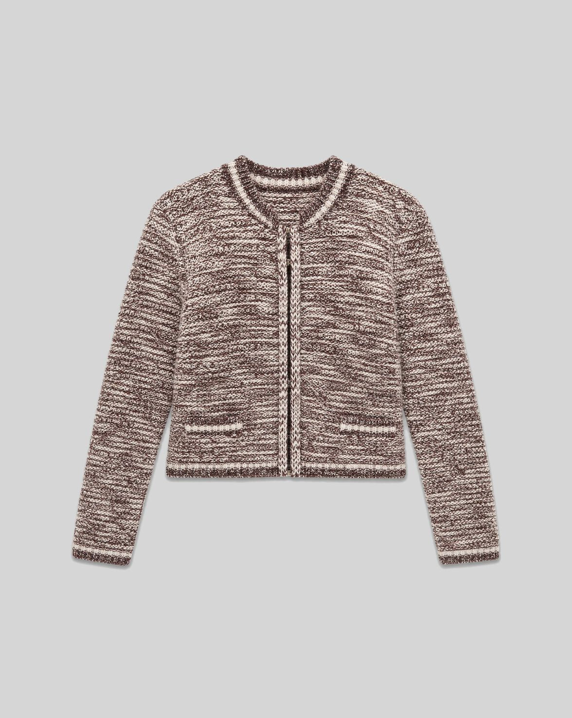 VESTE EN MAILLE AJUSTÉE