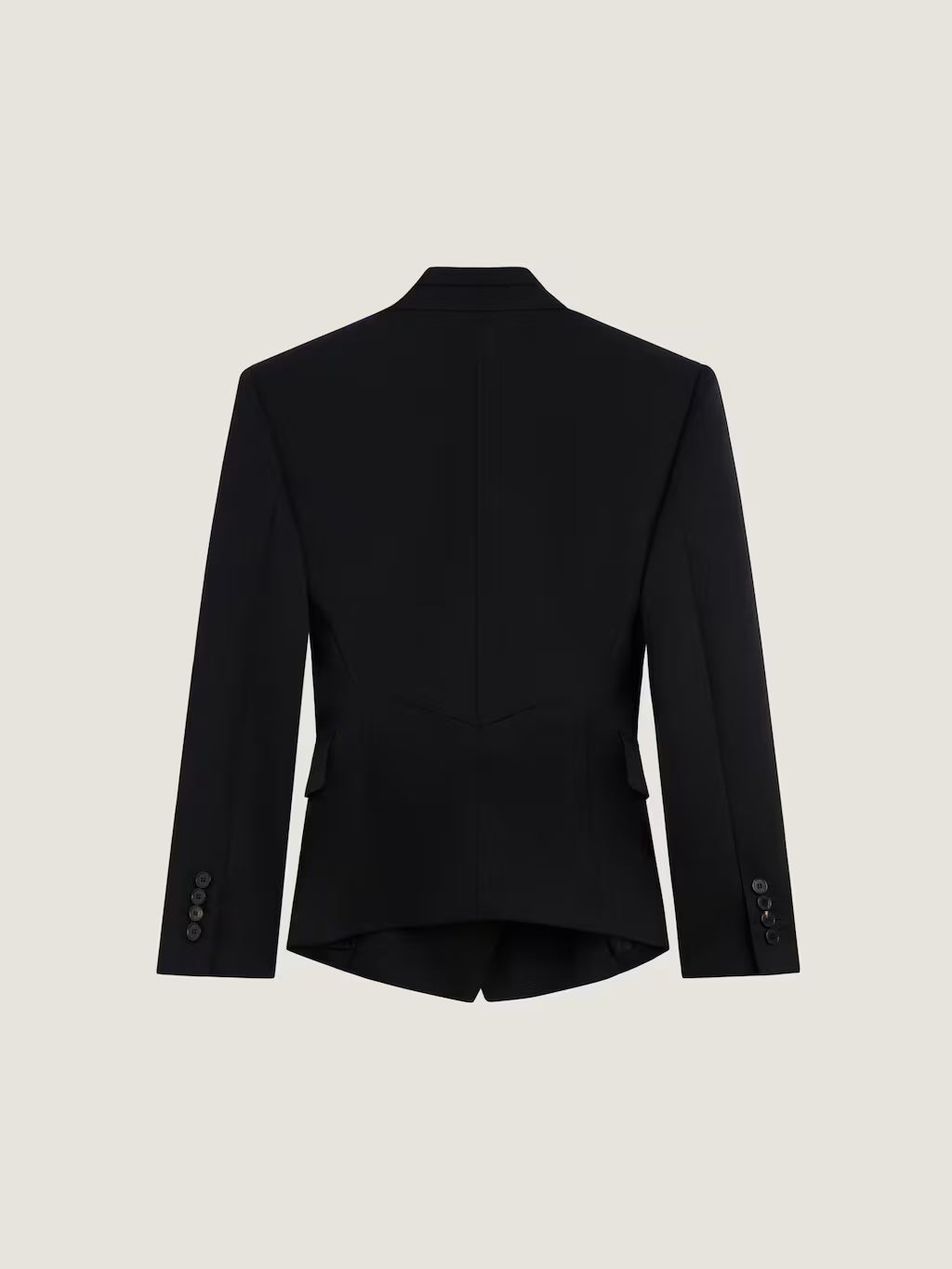 VESTE À REVERS INVERSÉ EN LAINE