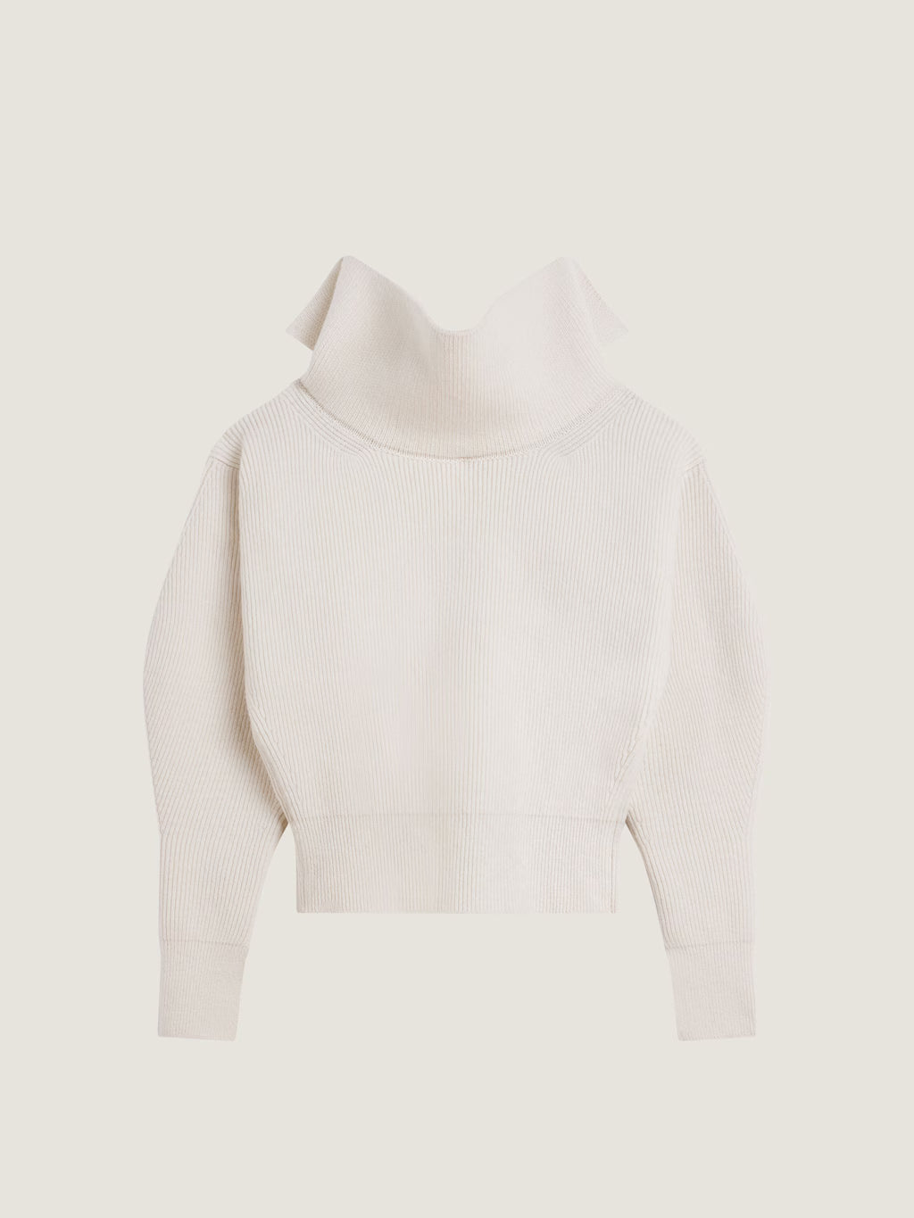 PULL À DÉCOUPE EN LAINE ET CACHEMIRE