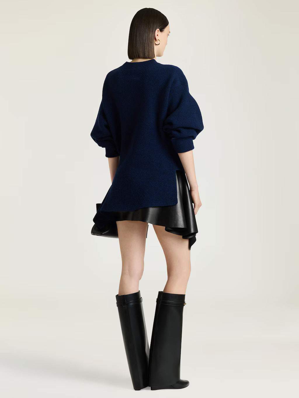 PULL ASYMÉTRIQUE EN LAINE ET CACHEMIRE