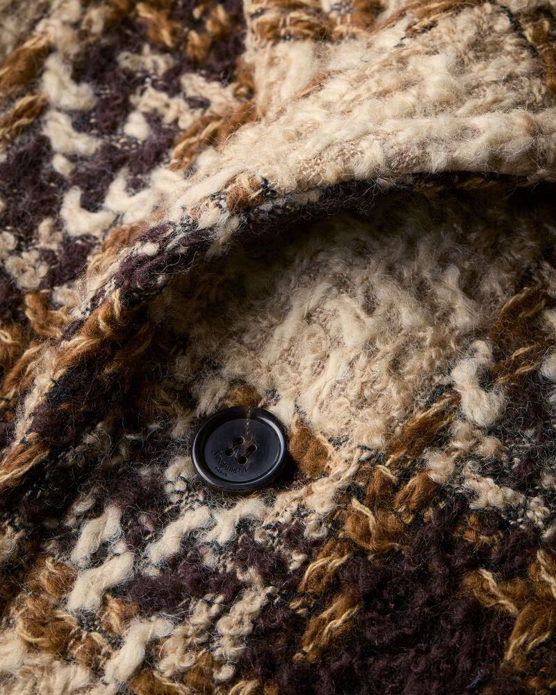VESTE EN TWEED À SIMPLE BOUTONNAGE