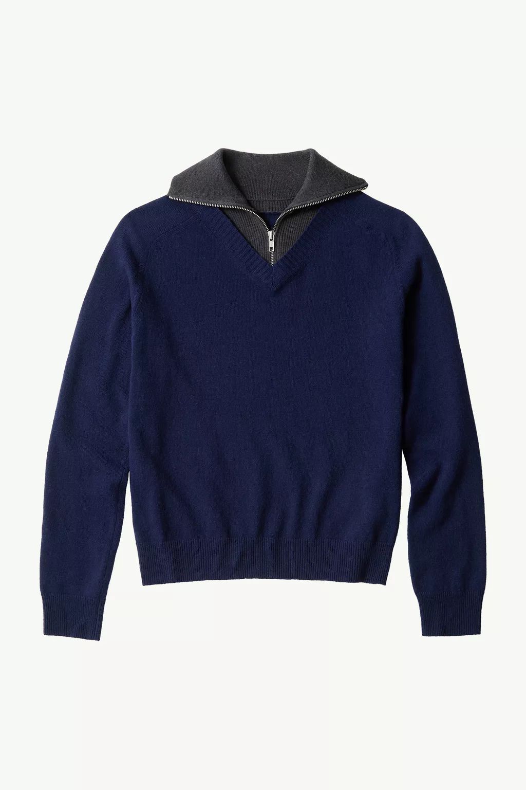 PULL EN MAILLE À COLS MULTIPLES